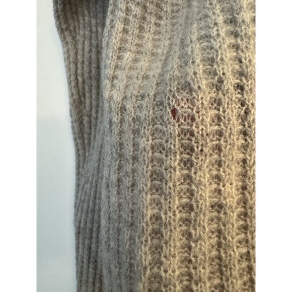 Zadig Voltaire 100% Cashmere Markus Knit Sweater Gray Neutral Luxury Designer S - Picture 6 of 11